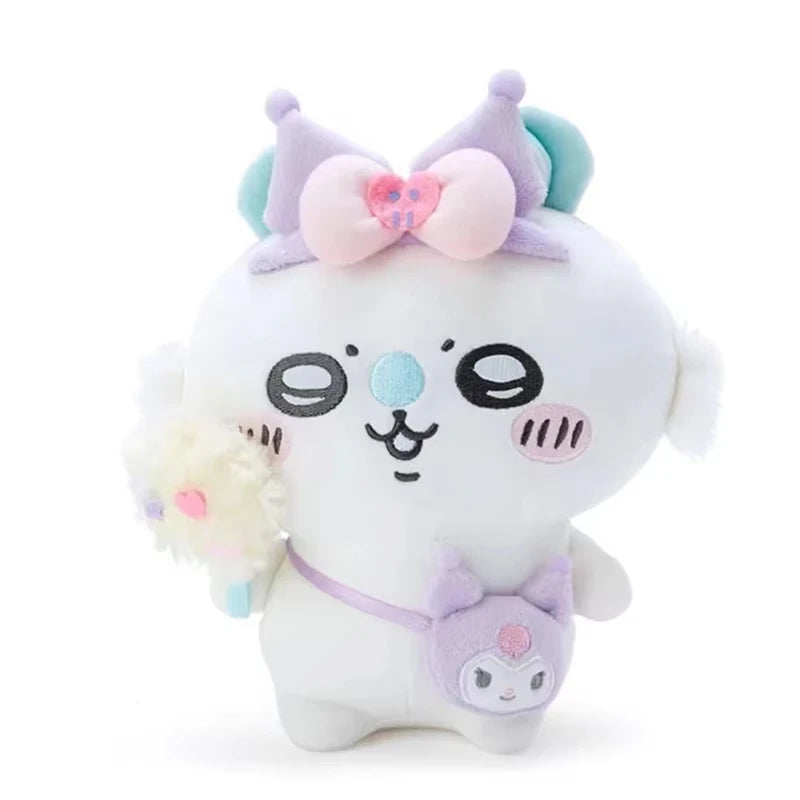 Self-deprecating Bear Chiikawa Sanrioi hachiware Plush Toy Co-branded Doll Pendant Cute Jiyi Xiaohachi Usaki Bedroom Ornaments Beauty World Shop