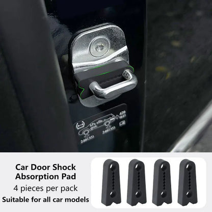 1/4pcs Car Door Shock Absorber Universal Car Door Buckle Soundproof Deadener Damper Cushion Anti-Vibration Buffer Pad 2026 New Beauty World Shop