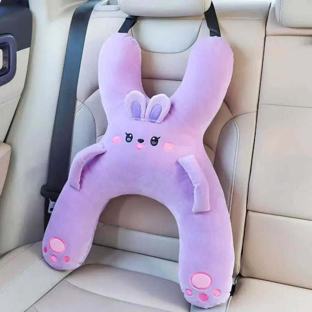 1Set Car Cute Cartoon Pillow Car Mounted Child Sleeping Pillow Car Removable Comfortable Breathable Headrest Lumbar Support Beauty Trend Shop