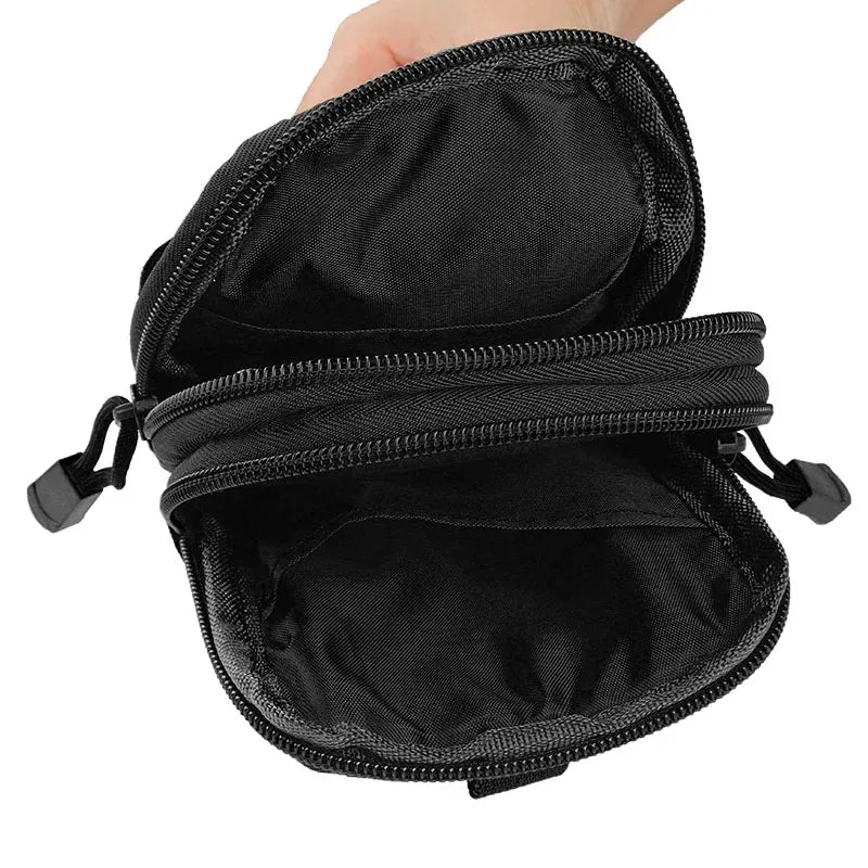 Mobile Phone Case Pouch Waist Bag Waterproof Nylon Multifunction Casual Men Waist Pack Male Small Bag Beauty World Shop