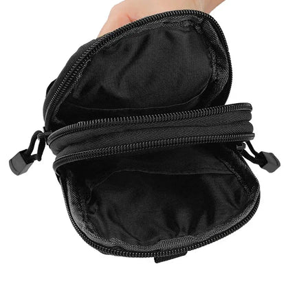 Mobile Phone Case Pouch Waist Bag Waterproof Nylon Multifunction Casual Men Waist Pack Male Small Bag Beauty World Shop
