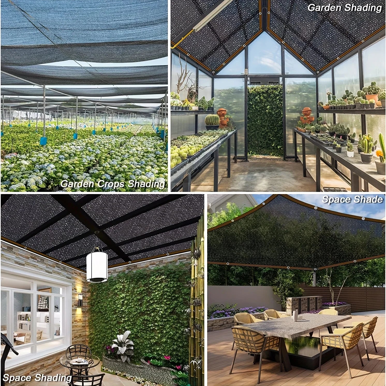 Black Shade Cloth Sunblock Mesh Cover Taped Edge With Grommets, Sun Net For Pergola, Plants Greenhouse, Gardens, Patio, Canopy Beauty World Shop