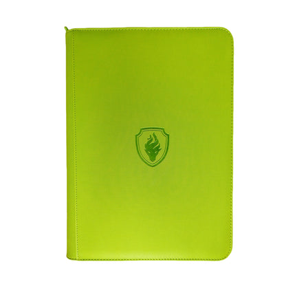 9 Pocket Zipper Card Binder, 360 Trading Card Holder Book, Premium PU Cover Zip Binder for Cards, Durable Side Loading Card Beauty World Shop