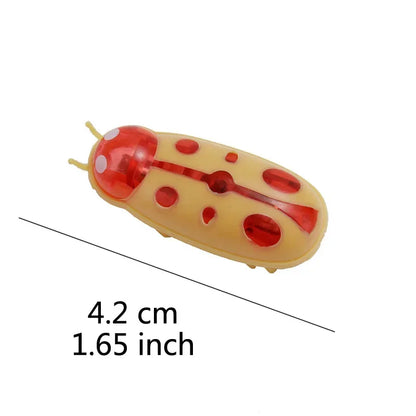 Funny Electric Bugs Catnip Toy Automatic Tunnel Mini Robot Bug Vibration Insect Toys For Cats Battery Operated Cockroach Ladybug Beauty World Shop