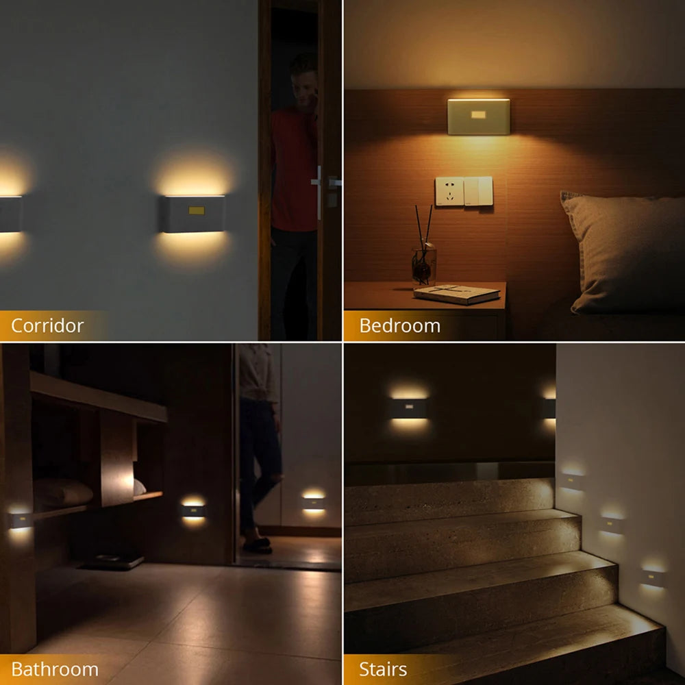 Motion Sensor Smart Led Night Light, Square Lens Eye Protection Bedside Lamp,for Wardrobe,Living Room,Bedroom,Staircase,Camping Beauty World Shop