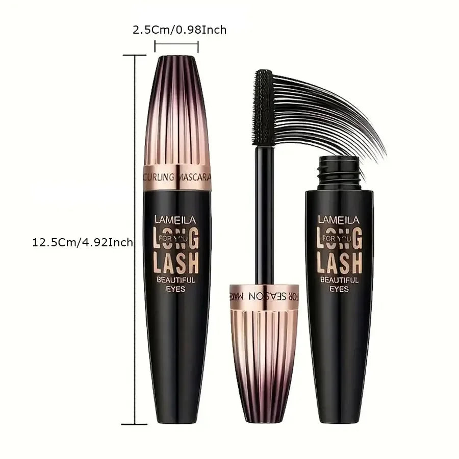 Waterproof 4D Mascara Thick Long Smudge-proof Plump Encrypted Long-lasting Curling Large Eye Makeup Makeup Tools Beauty Trend Shop