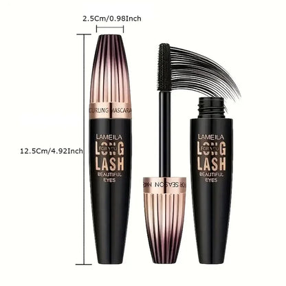 Waterproof 4D Mascara Thick Long Smudge-proof Plump Encrypted Long-lasting Curling Large Eye Makeup Makeup Tools Beauty Trend Shop