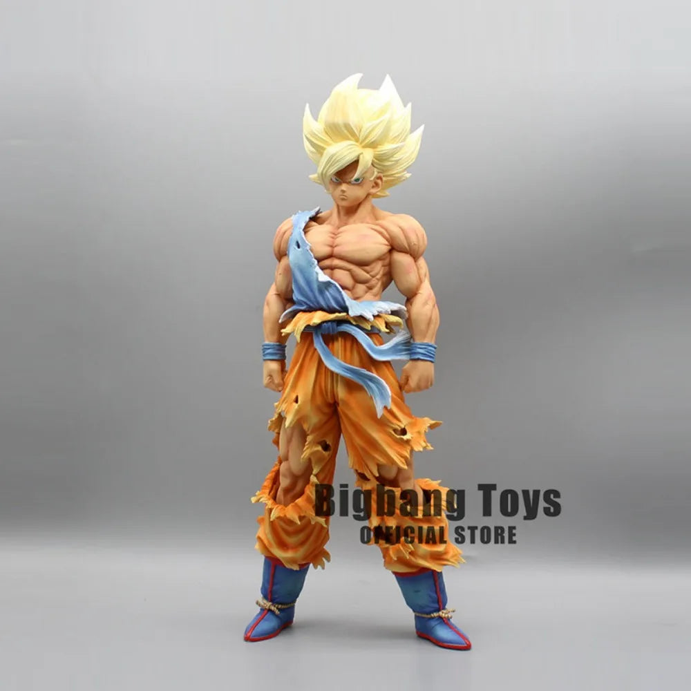 28cm Dragon Ball Z Figure Goku Anime Figures First Super Saiyan Gk Blood coating Gokou PVC Model Toys Doll Collectible Gifts Beauty World Shop