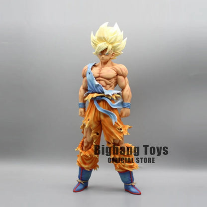 28cm Dragon Ball Z Figure Goku Anime Figures First Super Saiyan Gk Blood coating Gokou PVC Model Toys Doll Collectible Gifts Beauty World Shop