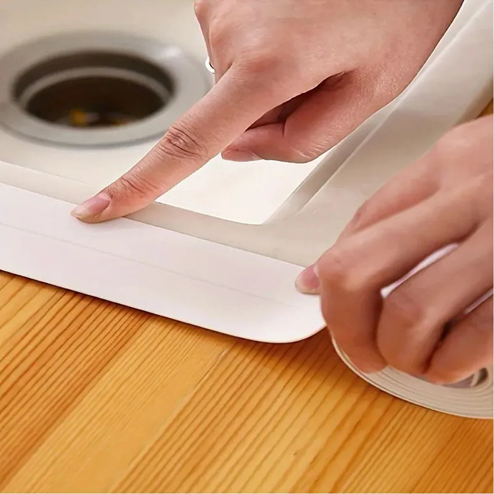 Easy-Apply Waterproof PVC Sealing Tape - Transparent, Anti-Mildew Caulk Strip for Kitchen & Bathroom Sinks, Toilets, and Bathtub Beauty Fashion