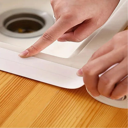 Easy-Apply Waterproof PVC Sealing Tape - Transparent, Anti-Mildew Caulk Strip for Kitchen & Bathroom Sinks, Toilets, and Bathtub Beauty Fashion