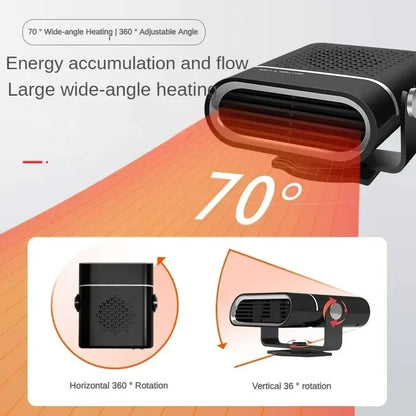 Car Heater Portable Car 24v Heater Windshield Automatic Defogging Defrost Fast Heater 12v Household Electric Heater 2026 New