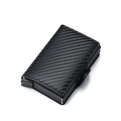 Anti Rfid Carbon Fiber Credit Card Holder Mens 14 Bank Cardholder Case Wallet Metal Minimalist Wallet Money Bag Male Purses Beauty World Shop