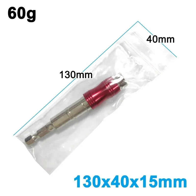 1PC Red Curved Hexagonal Handle Directional Extension Rod Magnetic Screw Drill Tip Universal Adapter Electric Tool Accessories Beauty World Shop