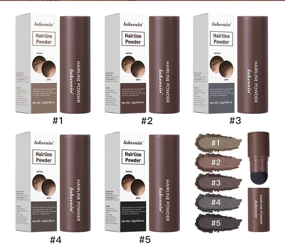 Waterproof Hairline & Root Concealer Pen – Instant Grey Coverage with Easy Blend Powder Stick for Normal Hair Beauty World Shop