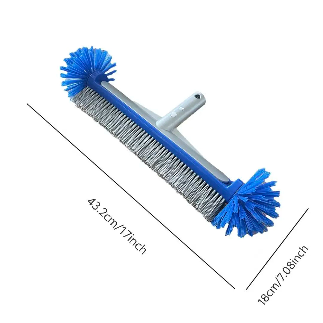 Swimming Pool Brush Head With Corner Cleaning Brush Semi-spherical Bristles Easy To Install Pool Tile Scrubber Brush Beauty World Shop