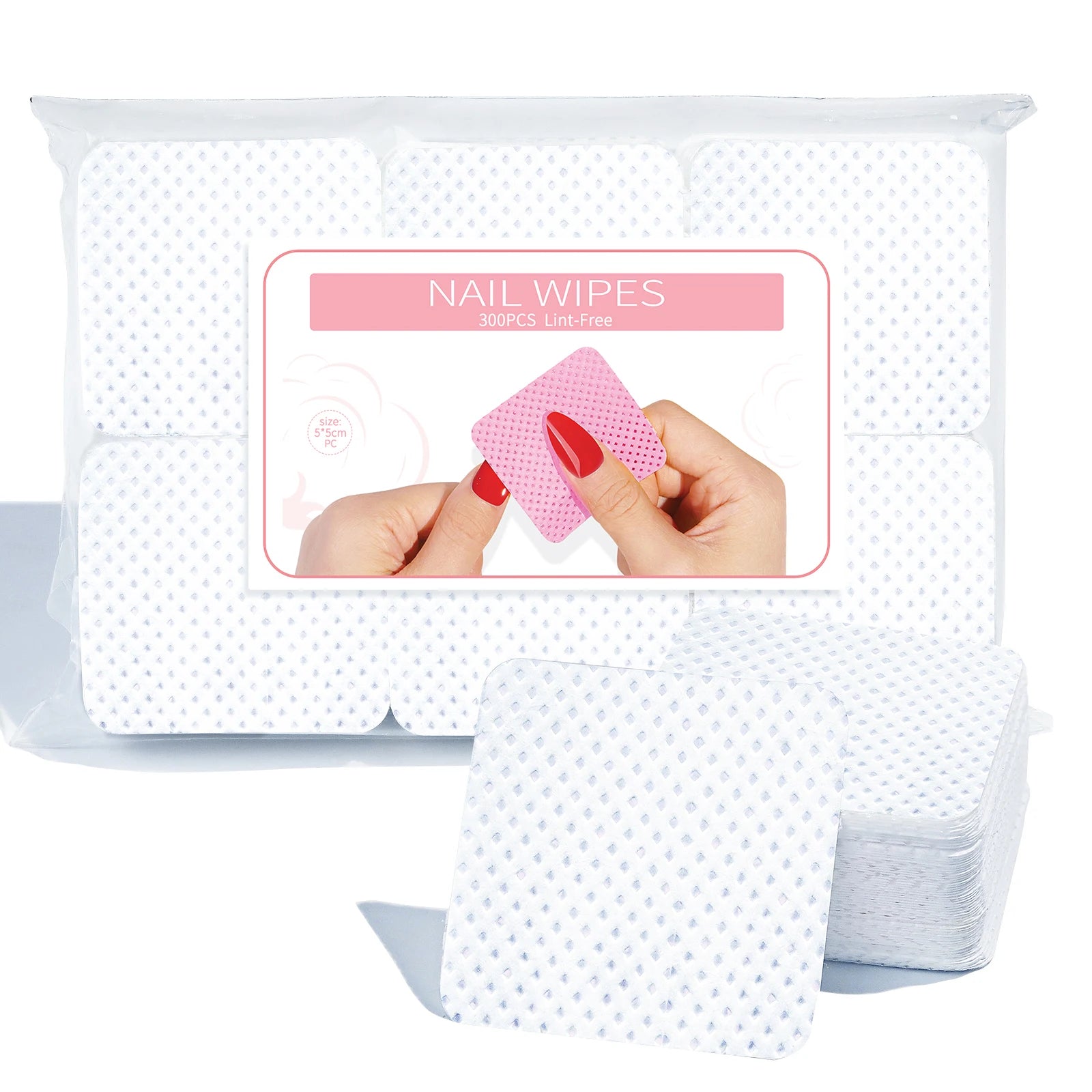Nail Polish Remover Wipes Nail Cleaning Pads, Non Woven Nail Pads For Women Girl Beauty Salon Beauty World Shop