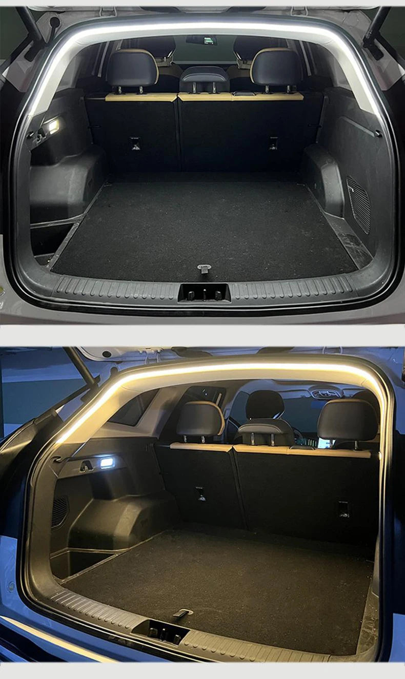 Car Trunk Led Light Strip Waterproof PVC Flexible Ambient Light Strip Automatic On/Off Hidden Installation Universal for Suv/Mpv Beauty World Shop