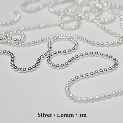 Nail Chain Rose Gold Silver Pixie Stone Beads Decorations Metal Steel Press on Nails Charms Art Jewelry Accessories Manicure Beauty World Shop