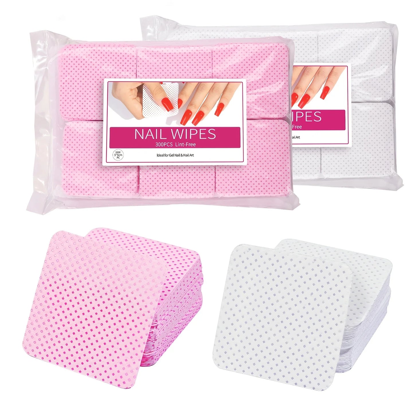Nail Polish Remover Wipes Nail Cleaning Pads, Non Woven Nail Pads For Women Girl Beauty Salon Beauty World Shop