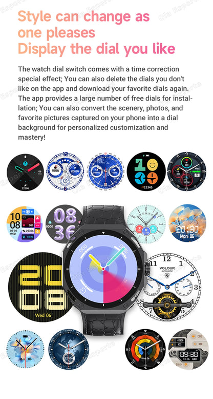 New Fashion Smart Watch 2025 Bluetooth Call Man Woman Heart Rate Health Monitoring Sports Waterproof Smartwatch for Android IOS