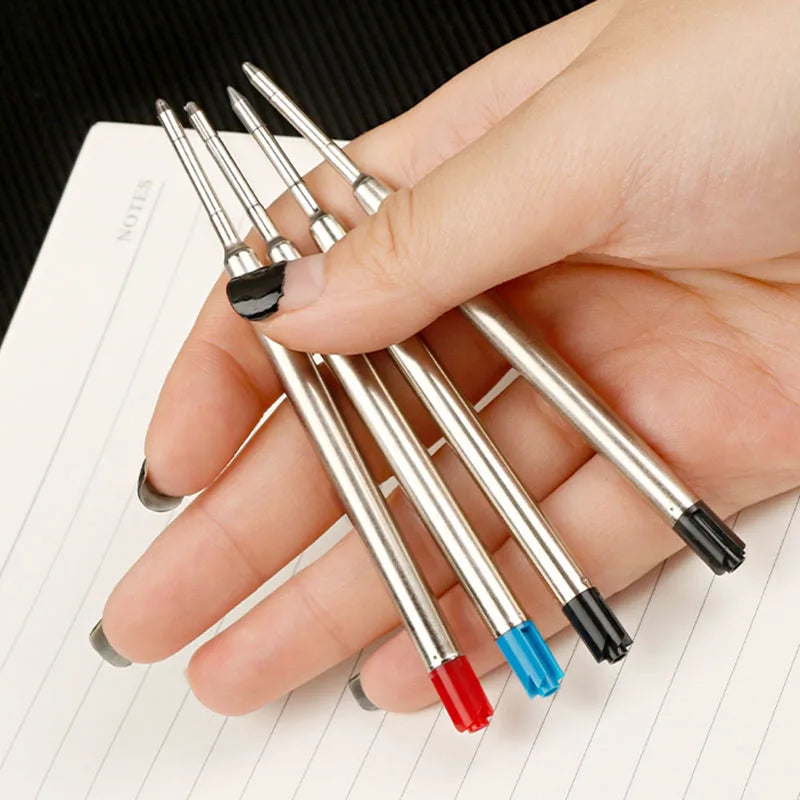 98mm1.0mm Ballpoint Pen Refills For Parker Pens Medium Point Blue Red Black Ink Rods For Writing Office Stationery Beauty World Shop