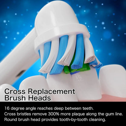 8/16pcs Toothbrush Head Compatible with Braun Oral B Electric Toothbrush, Replacement Toothbrush Heads Fit for Oral b Vitality Beauty World Shop