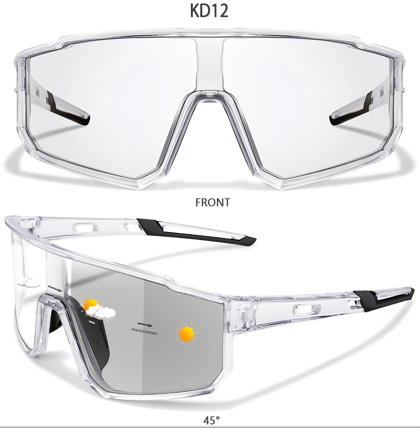 Fashion Brand Men Women Bicycle Photochromic Eyewear MTB Bike Fishing Running Cycling Sports Sunlasses Comfortable Goggles Beauty World Shop