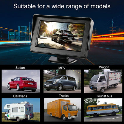 Easy Installation 4.3Inch or Rear View Camera Monitor Screen Reversing Camera for Car Parking Parking System Camera for Vehicle Beauty World Shop
