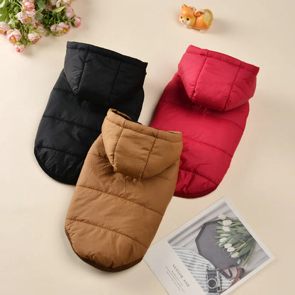 Fleece Warm Pet Clothes For Small Medium Dogs Pet Jacket Thicken Pets Coat For Winter Waterproof Outdoor Puppy Costume Pug Parka
