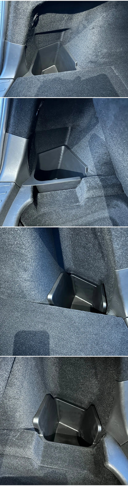 USVOTOV Trunk Organizer for Tesla Model Y Juniper Launch Refresh 2025 Rear Trunk Storage Bins Side Box Organiser TPE Accessories Beauty World Shop