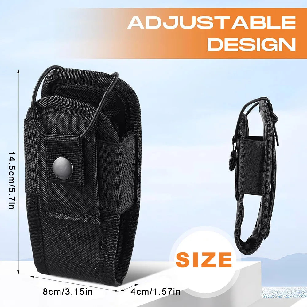 Universal Radio Holsters for Duty Belt Vest Radio MOLLE Pouch Tactical Walkie-Talkie Bag for Hunting Camping Adventure Beauty World Shop