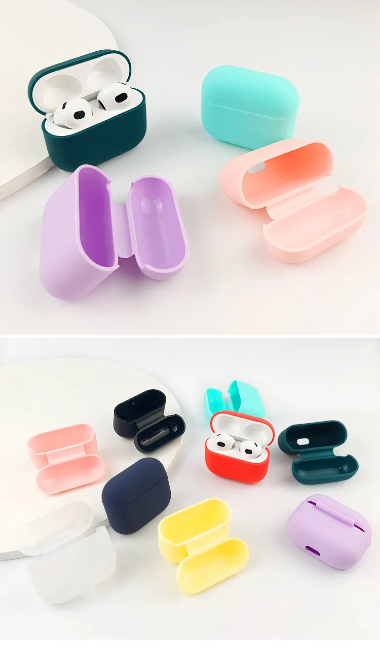 Liquid Silicone Soft Earphone Case for AirPods Pro 3 2 2025 Generation Air Pods 4 1 Pro3 Pro2 3rd 2nd Gen Headphone Cover Sleeve