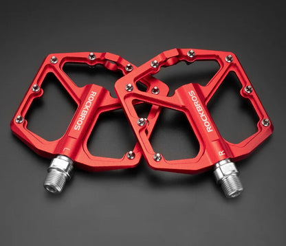 ROCKBROS MTB Cycling Ultralight Pedal Bike Bicycle Sealed DU Bearing Pedals Aluminum Alloy CRMO Non-slip Cleat Bike Part Pedals Beauty World Shop