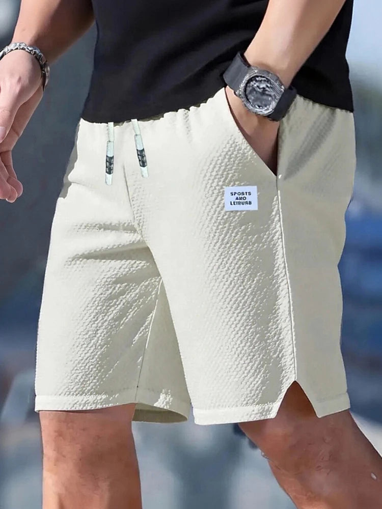 Men's Shorts, Men's Casual Pants, Men's Beach Shorts, Men's Sports Shorts, New Fashionable Textured Fabric, Breathable Pants, Suitable for Daily Casual Wear and Sports Beauty World Shop