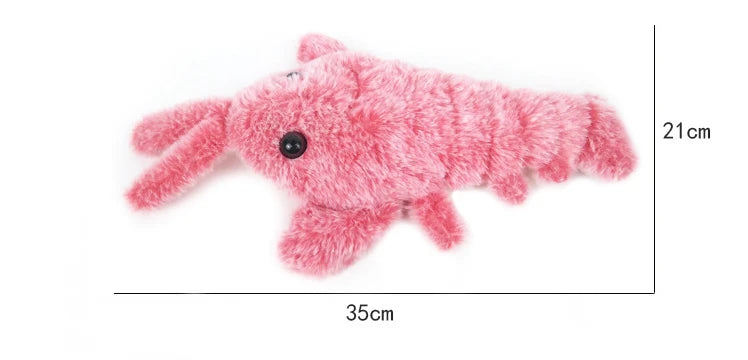 New Cat Toys Electric Lobster USB Rechargeable Simulation Jumping Shrimp Plush Electric Pet Teasing Cat Dogs Toys Pet Supplies Beauty World Shop