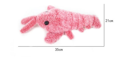 New Cat Toys Electric Lobster USB Rechargeable Simulation Jumping Shrimp Plush Electric Pet Teasing Cat Dogs Toys Pet Supplies Beauty World Shop
