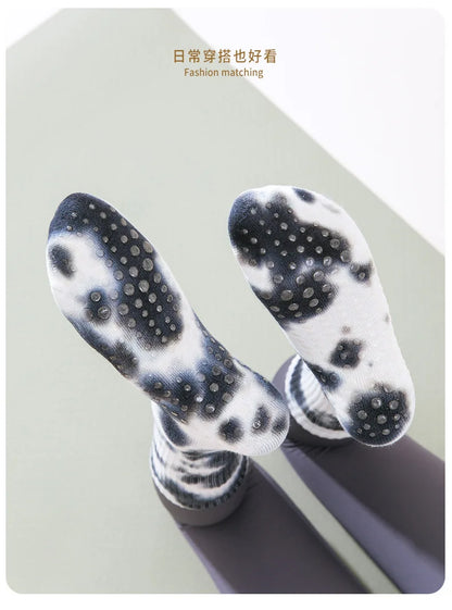 New Fashion Tie-dye Mid-calf Yoga Socks Pilates Socks Indoor Special Non-slip Sports Socks Dance Fitness Floor Socks Beauty World Shop