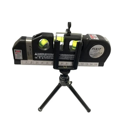 Laser Level Line Tool Multipurpose Laser Level Kit Standard Cross Line Lase 8 Feet Measure Tape Ruler With Metal Tripod Stand Beauty World Shop