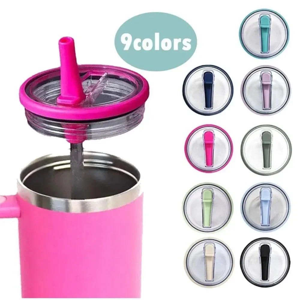 For Stanley Spill-proof Cup Cover 40oz Replaceable Environmental Protection Cup Cover Creative Spiral Straw Cover Cup Accessorie Beauty World Shop