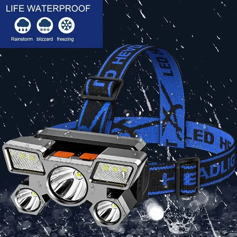 Powerful Rechargeable Head Flashlight for Fishing Led Headlamp Nitecore Camping Headlights Hunting Torch Hiking Front Lanterns Beauty World Shop