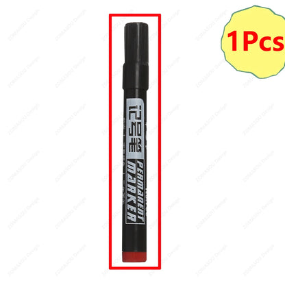 1-100Pcs Waterproof Oil-based Marker Pen Quick Dry Black Blue Red Ink Permanent for Metal Glass Stationery Art School Supply Beauty World Shop