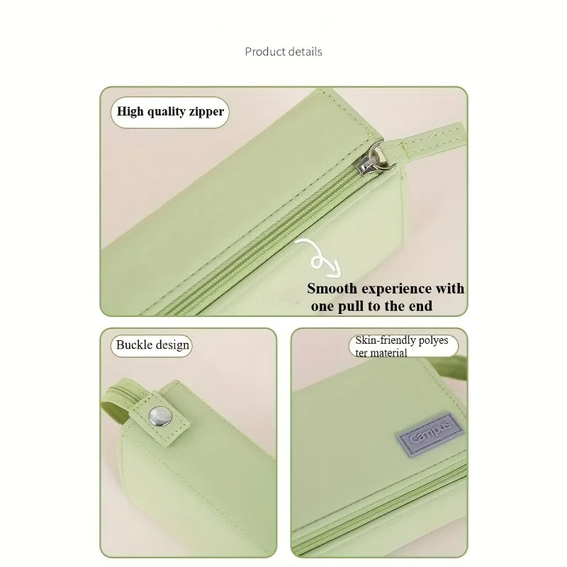 Mega Pencil Case! 20+ Slots & Mesh Pockets. Rigid Non-Bend + 90° Zipper. All-in-One for School/Travel Beauty World Shop
