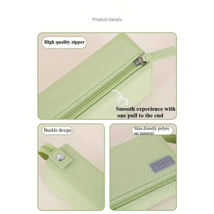 Mega Pencil Case! 20+ Slots & Mesh Pockets. Rigid Non-Bend + 90° Zipper. All-in-One for School/Travel Beauty World Shop