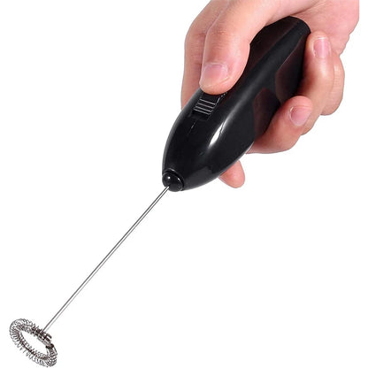 Handheld Electric Egg Beater Mini Battery Powered Milk Frother Coffee Drink Mixer Milk Foamer Kitchen Tools Beauty World Shop