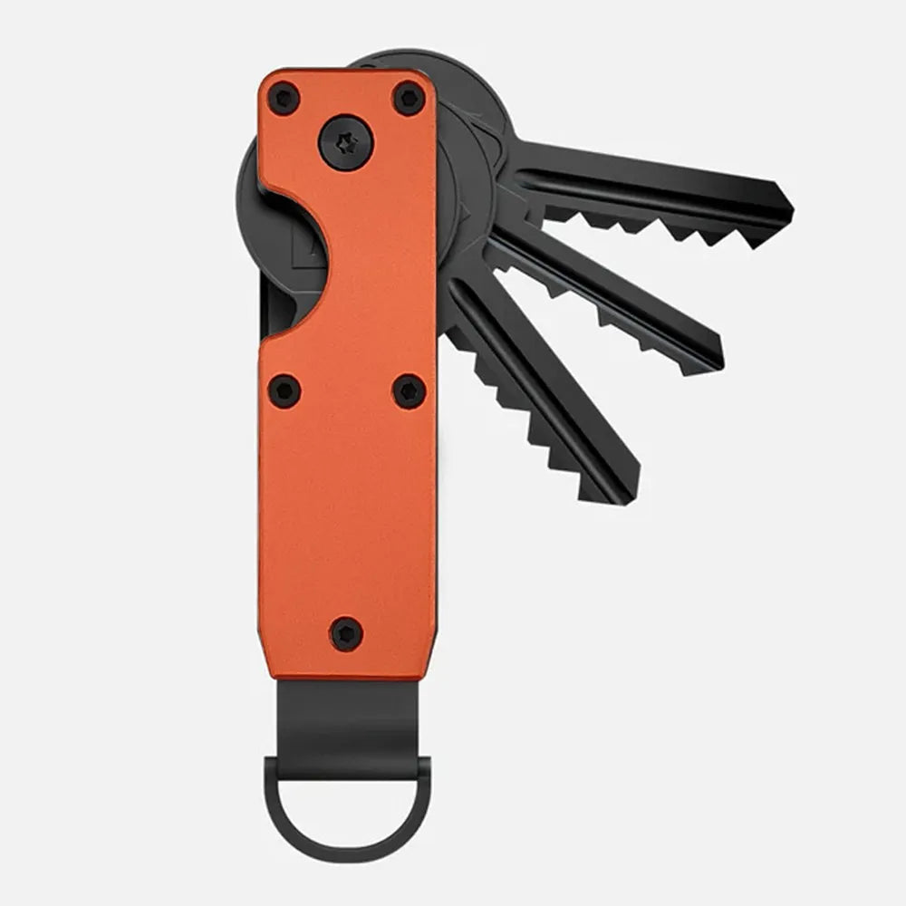 Minimalist Innovative Aluminum Alloy Compact Key Holder Key Rings Key Organizer Metal Key Holder 2-6 Keys Beauty World Shop