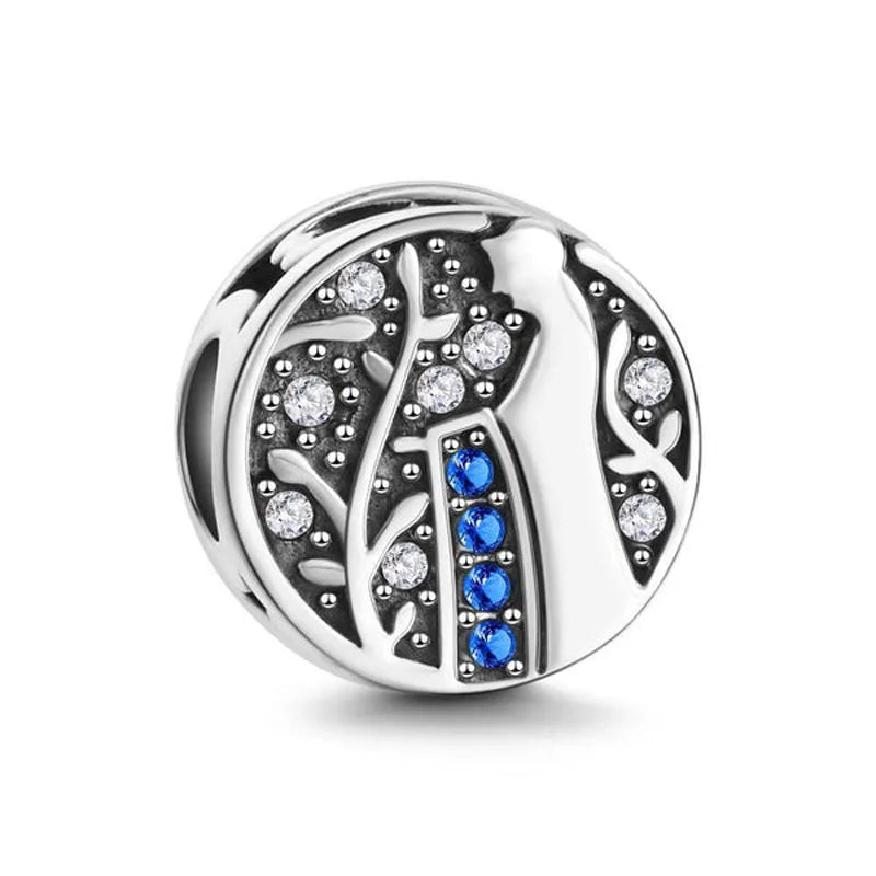 2025 New S925 Silver Spring Ball Bear Cross Pendant Suitable for Original Bracelets DIY Accessories Women's Charm Jewelry Gifts Beauty World Shop