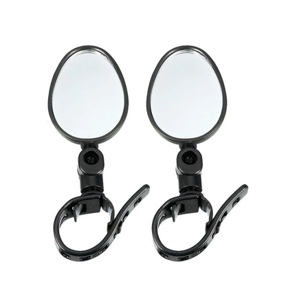 2PCS Bicycle Rearview Mirror 360 Degree Adjustable Rotatable Universal Cycling Handlebar Rear View Mirrors for MTB Road Bike Beauty World Shop