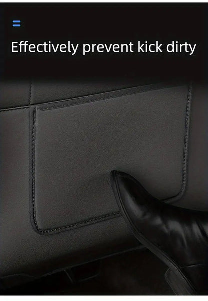 Car Seat Back Protective Mat For Tesla Model 3 / Y Full Seat Anti Kick Pad Leather Anti Scratch Protector Mats Car Accessories Beauty World Shop