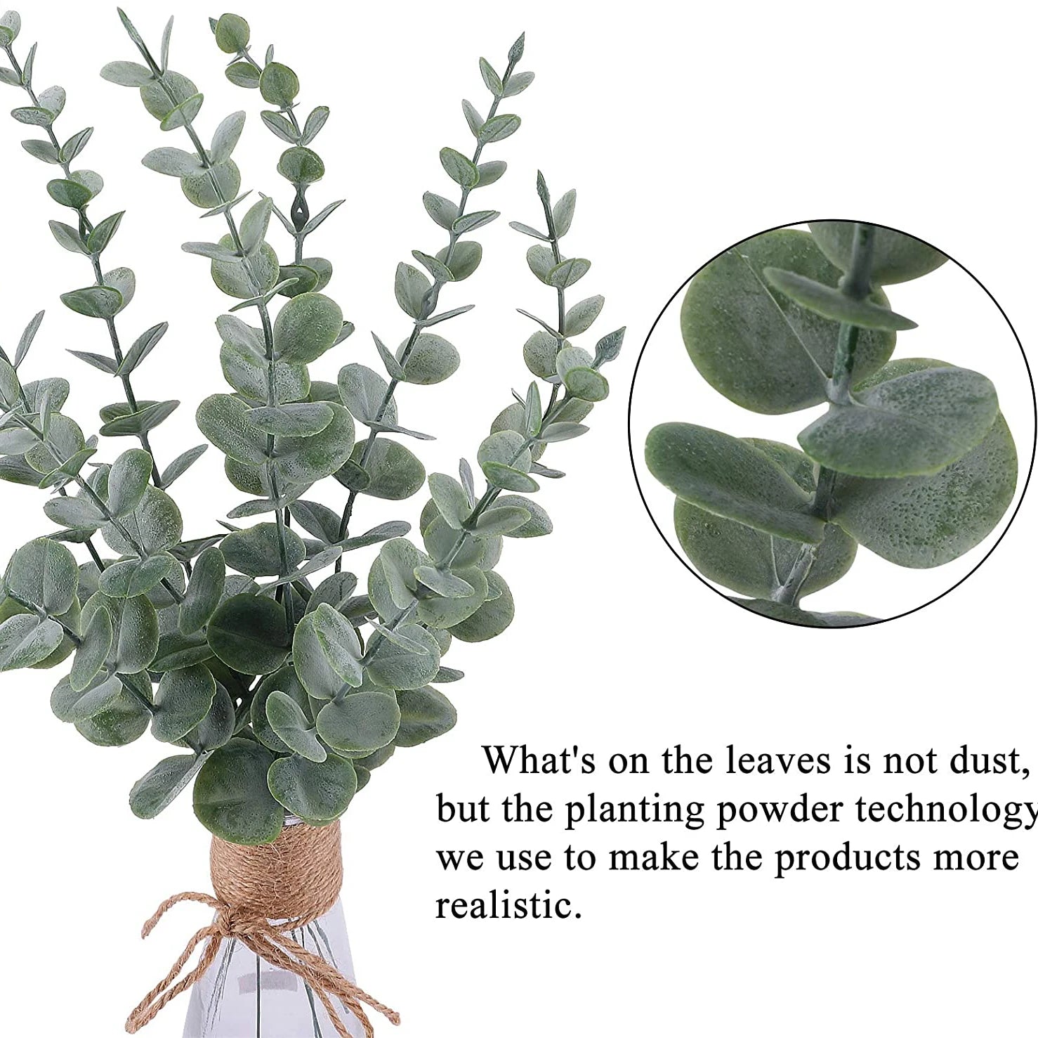10/20pcs Artificial Plants Eucalyptus Leaves Fake Plants Vase Home Table Party Wedding Bridal Bouquet Decorations Outdoor Garden Beauty World Shop